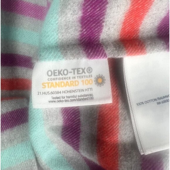 Lands End Womens Flannel A-Line Long Sleeve Tunic Multicolored Long Sleeve M - Picture 5 of 16